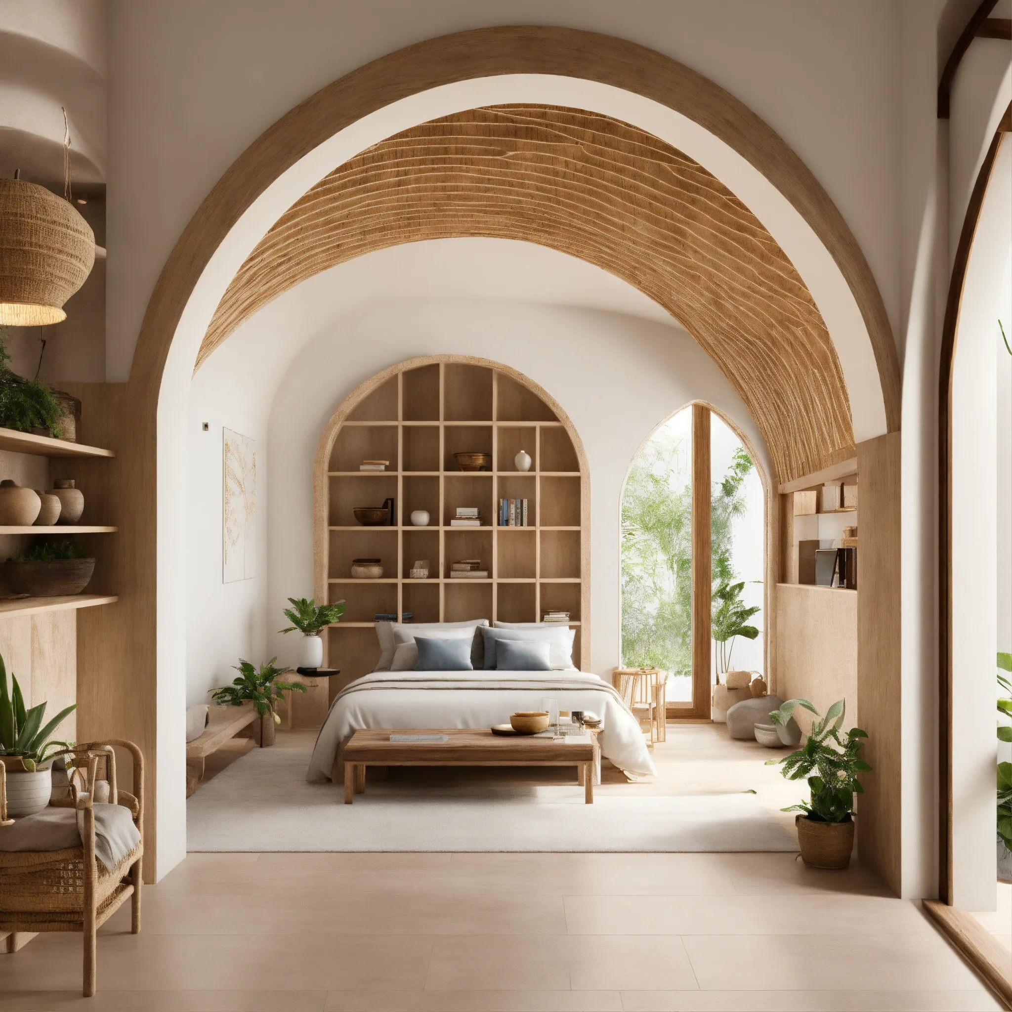 Boho chic living area